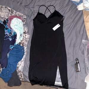 NWT size large skinny slinky strappy cocktail dress